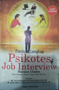 Image of Panduan Lengkap Psikotes : Job Interview
